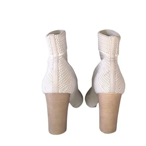 Avec Les Filles Women's Mariah Beige Sock Booties Size 10