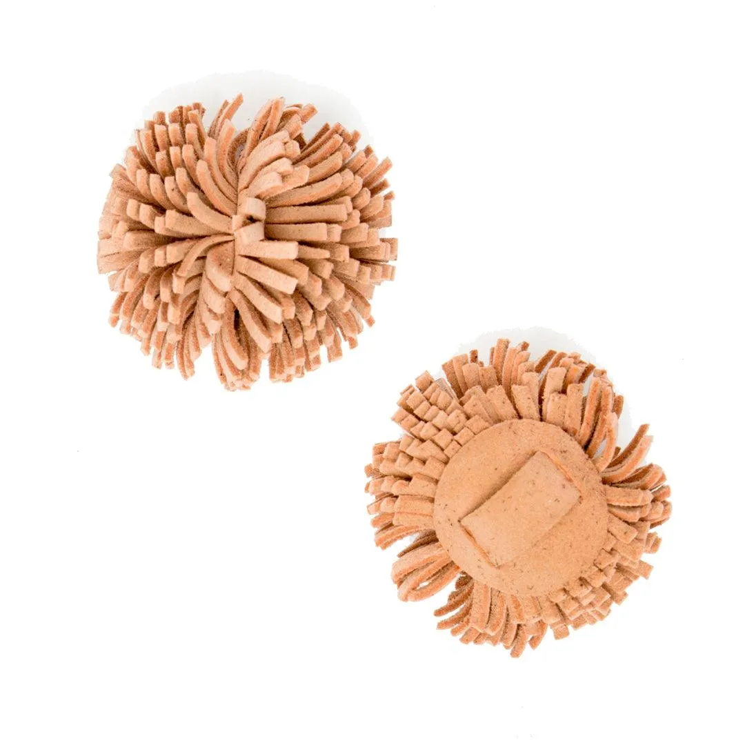 Blush Suede Pom Pom