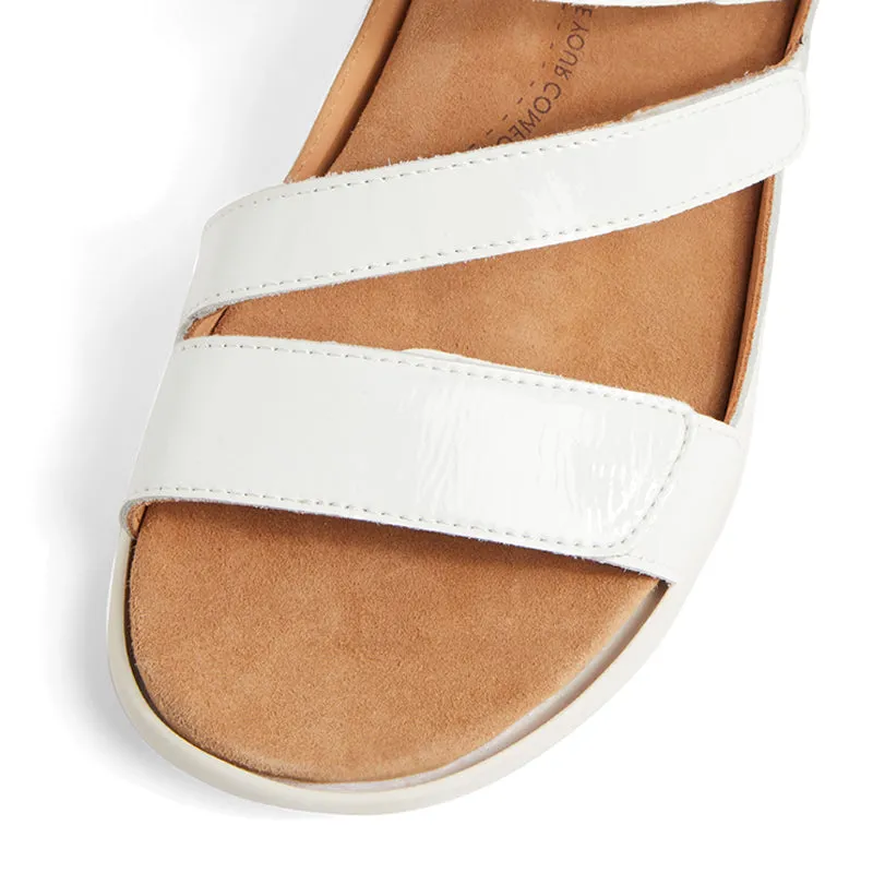 BOYDE XW - WHITE PATENT LEATHER -WHITE SOLE