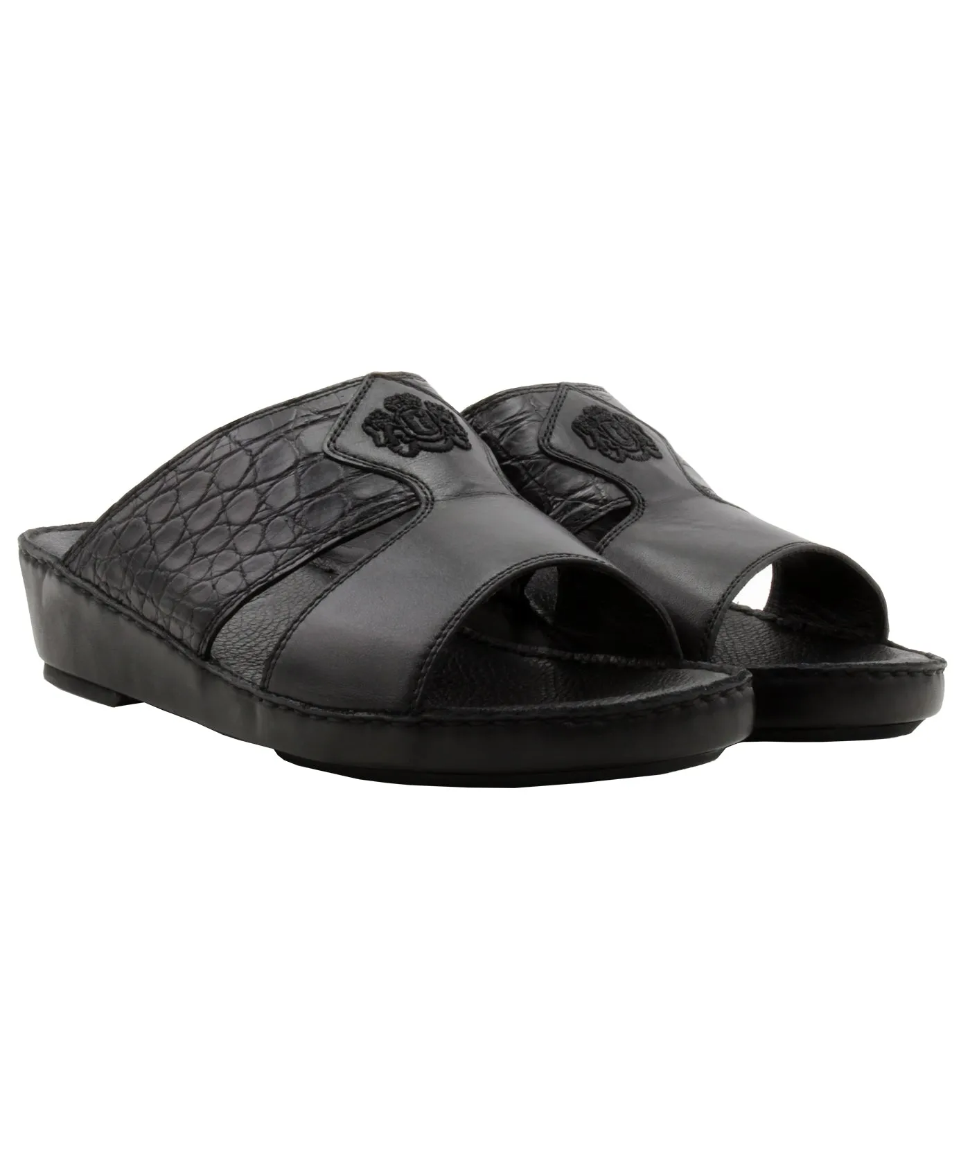 Croco Sport Napa Calf Leather Sandals