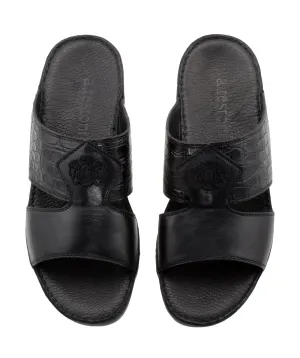 Croco Sport Napa Calf Leather Sandals