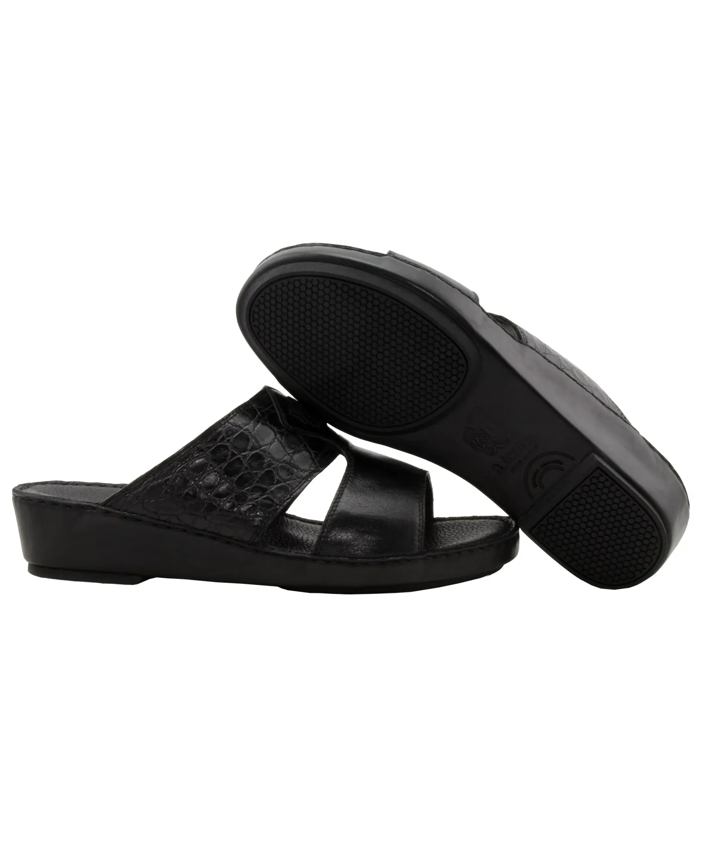 Croco Sport Napa Calf Leather Sandals