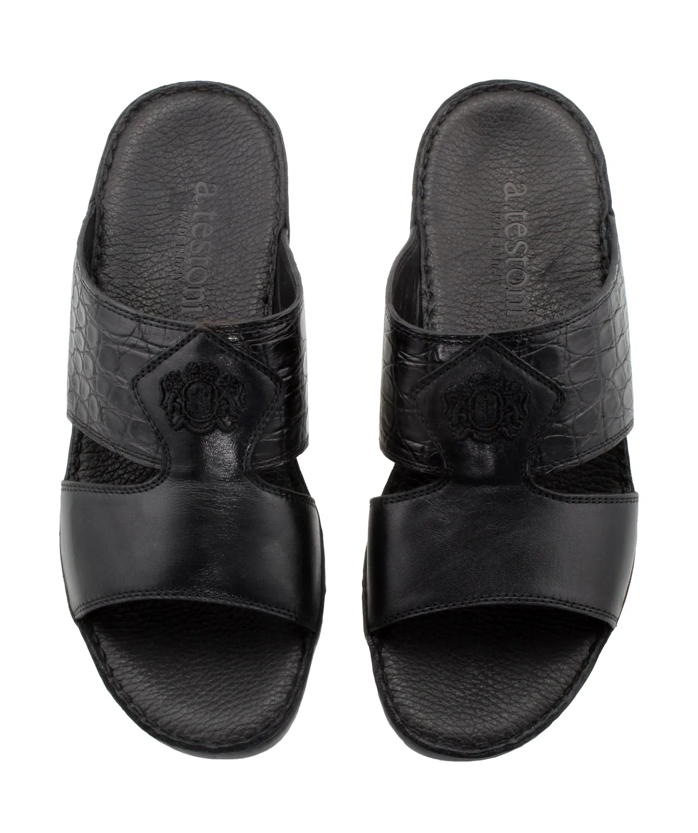 Croco Sport Napa Calf Leather Sandals