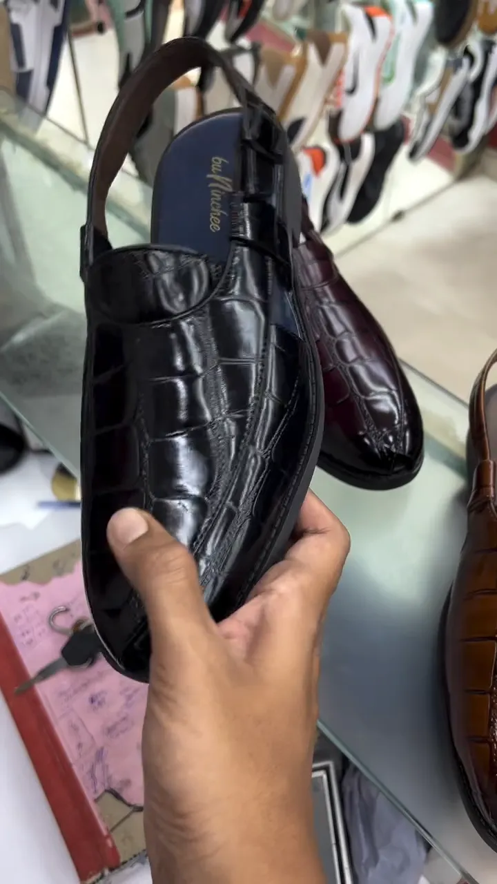 Crocodile Leather Sport Sandals