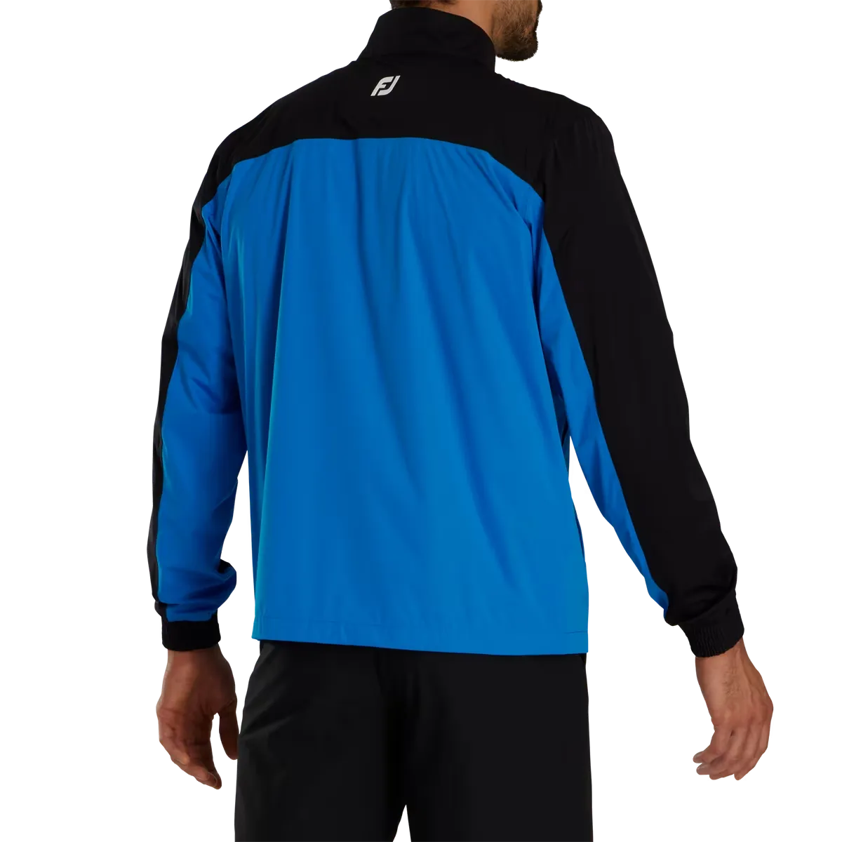 Footjoy Men's HydroKnit Pullover - BLACK / BLUE