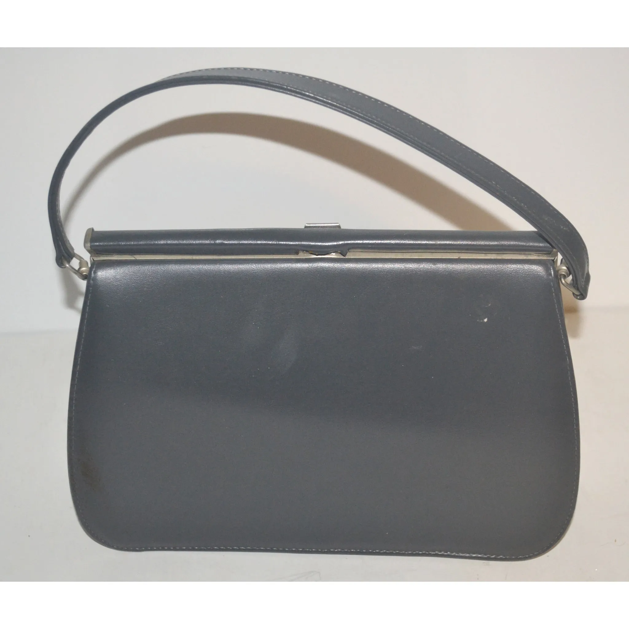 Grey Suede Handbag By Naturalizer
