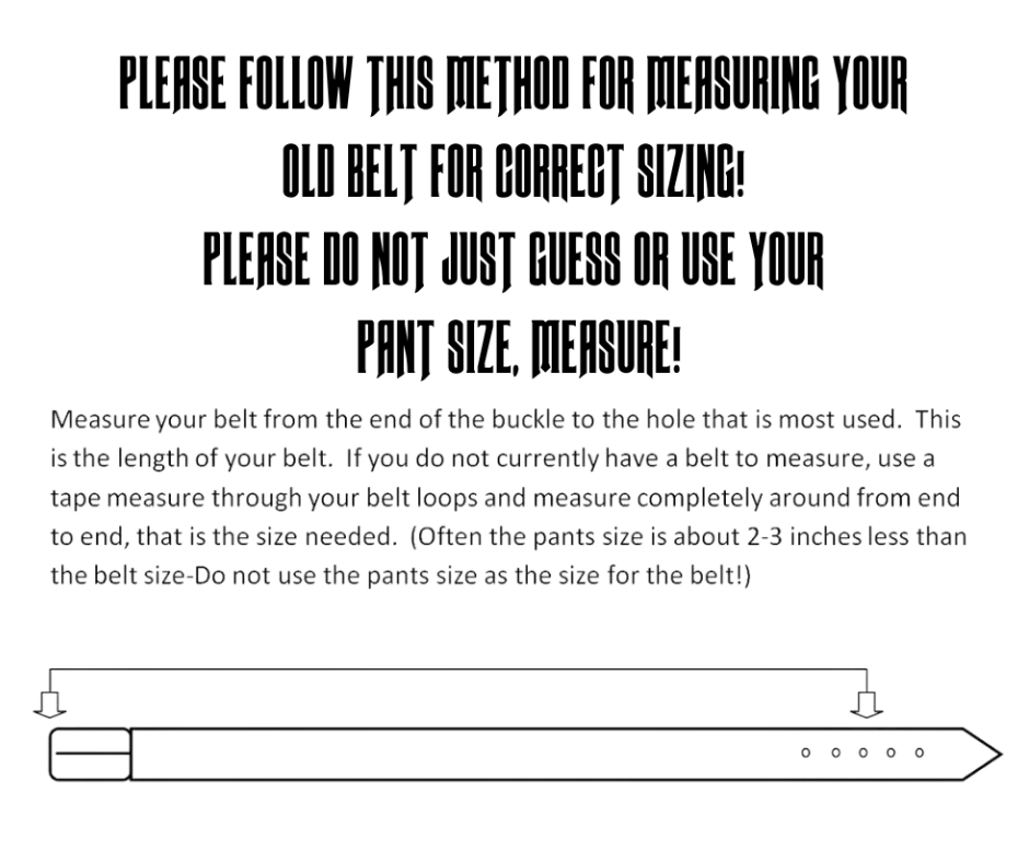 Honor and Glory Name Belt