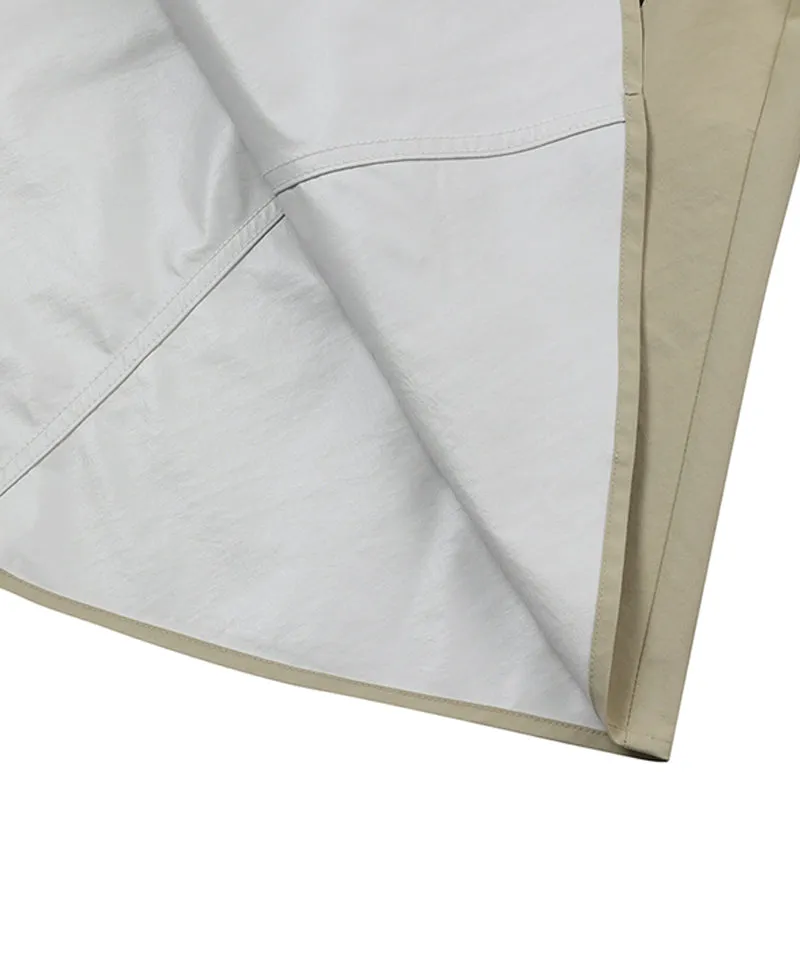 MACKY Golf: Fluffy Pancho Raincoat - Beige