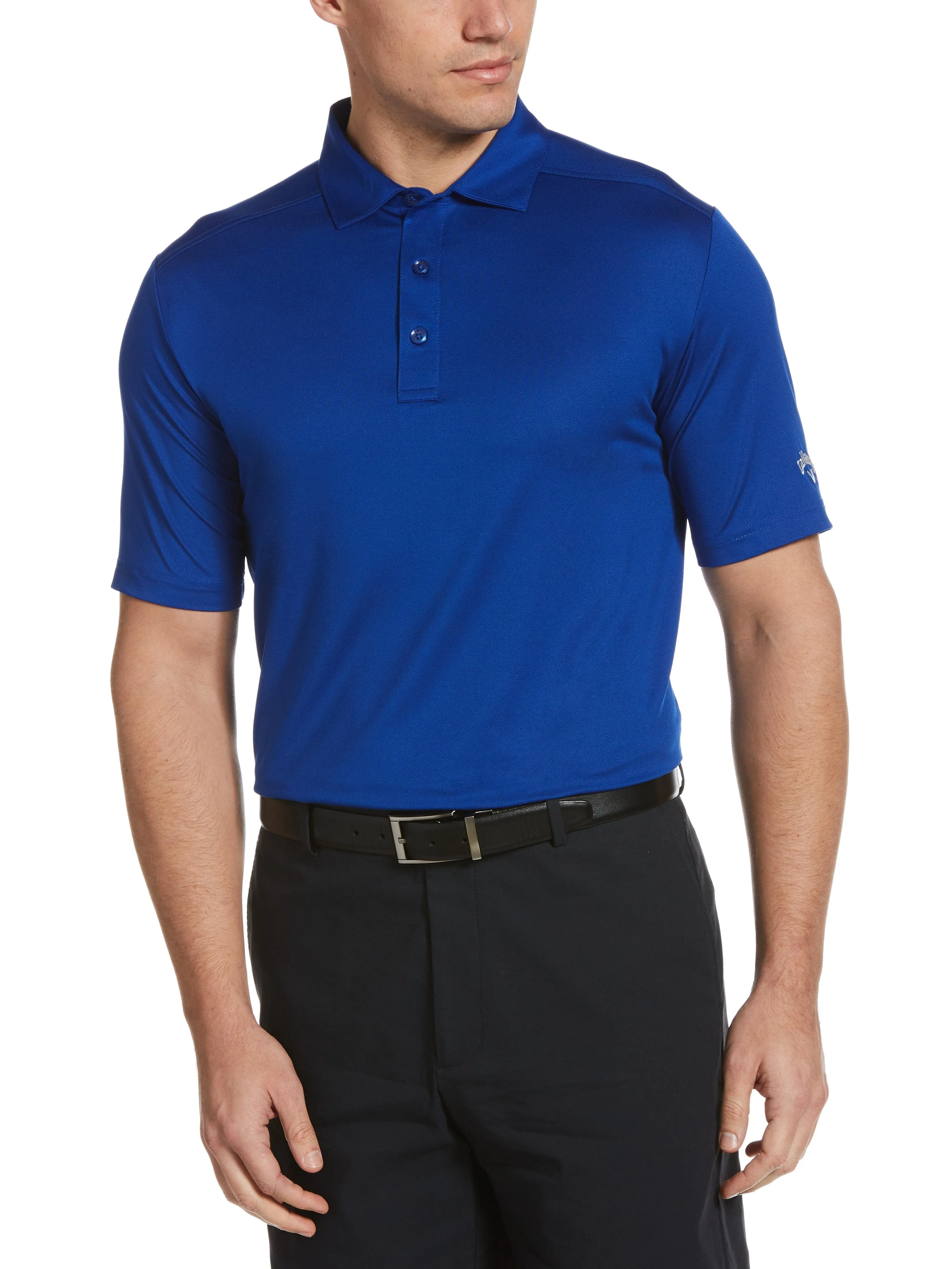 Mens Cooling Micro Hex Polo