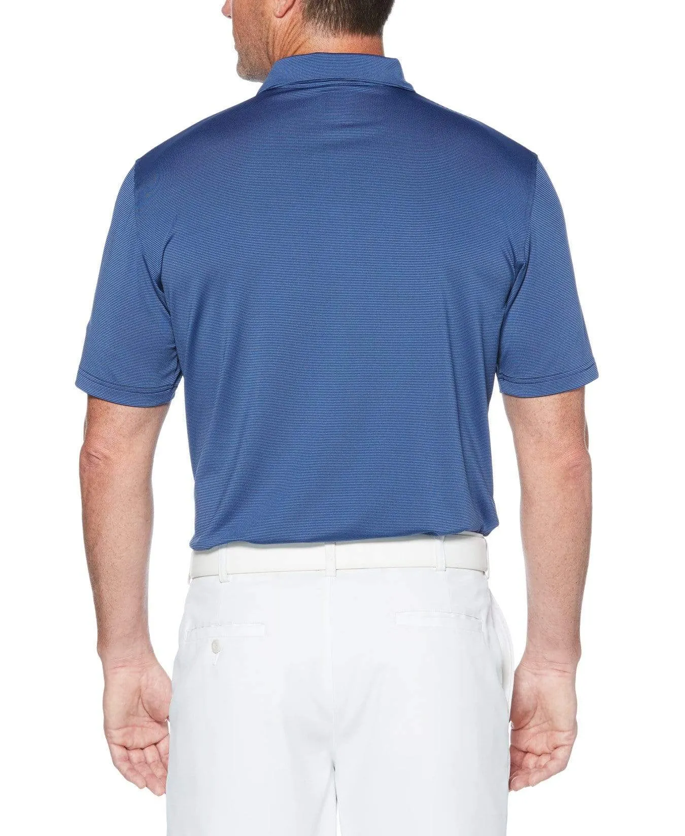 Mens Fine Line Stripe Polo