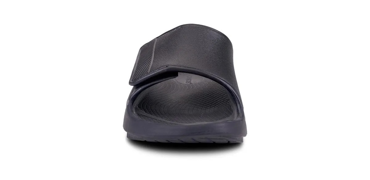 OOFOS Unisex OOahh Sport Flex Slide Sandal - Matte Black