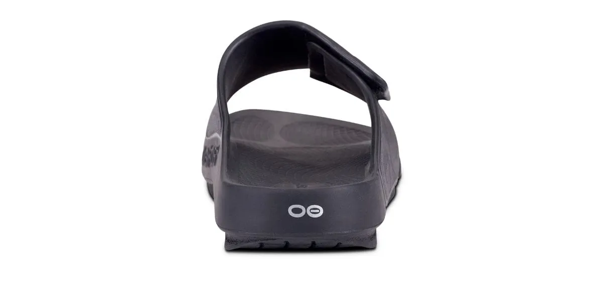 OOFOS Unisex OOahh Sport Flex Slide Sandal - Matte Black