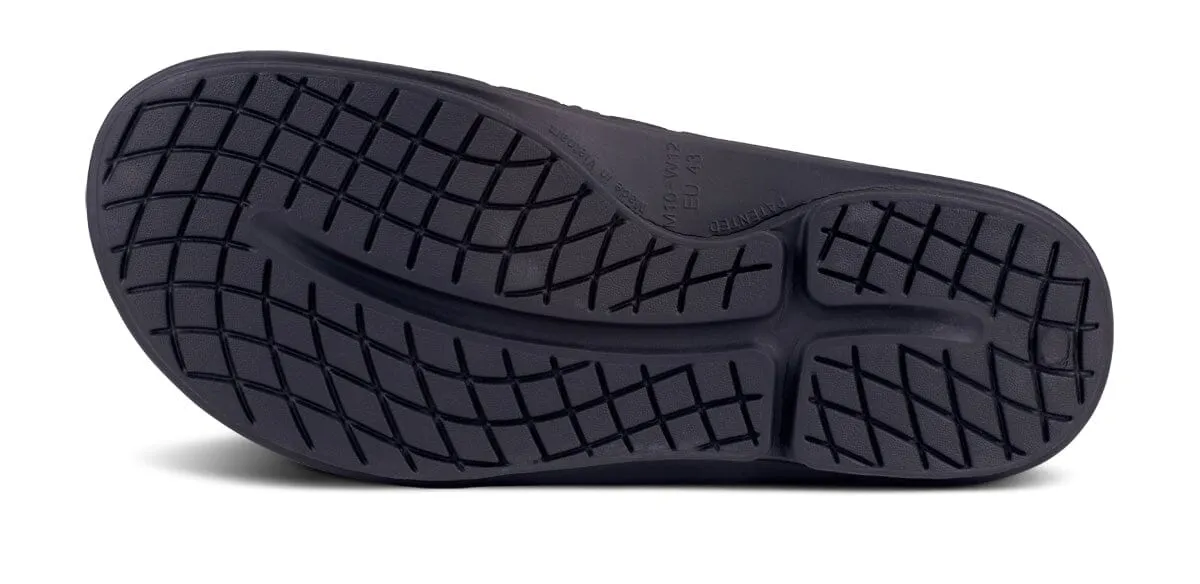 OOFOS Unisex OOahh Sport Flex Slide Sandal - Matte Black