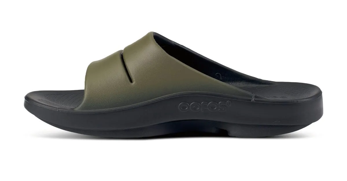 OOFOS Unisex OOahh Sport Slide Sandal - Tactical Green