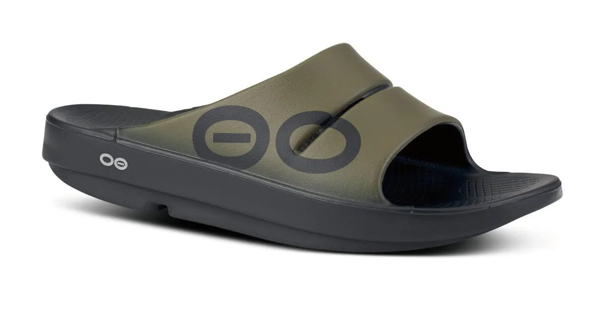 OOFOS Unisex OOahh Sport Slide Sandal - Tactical Green