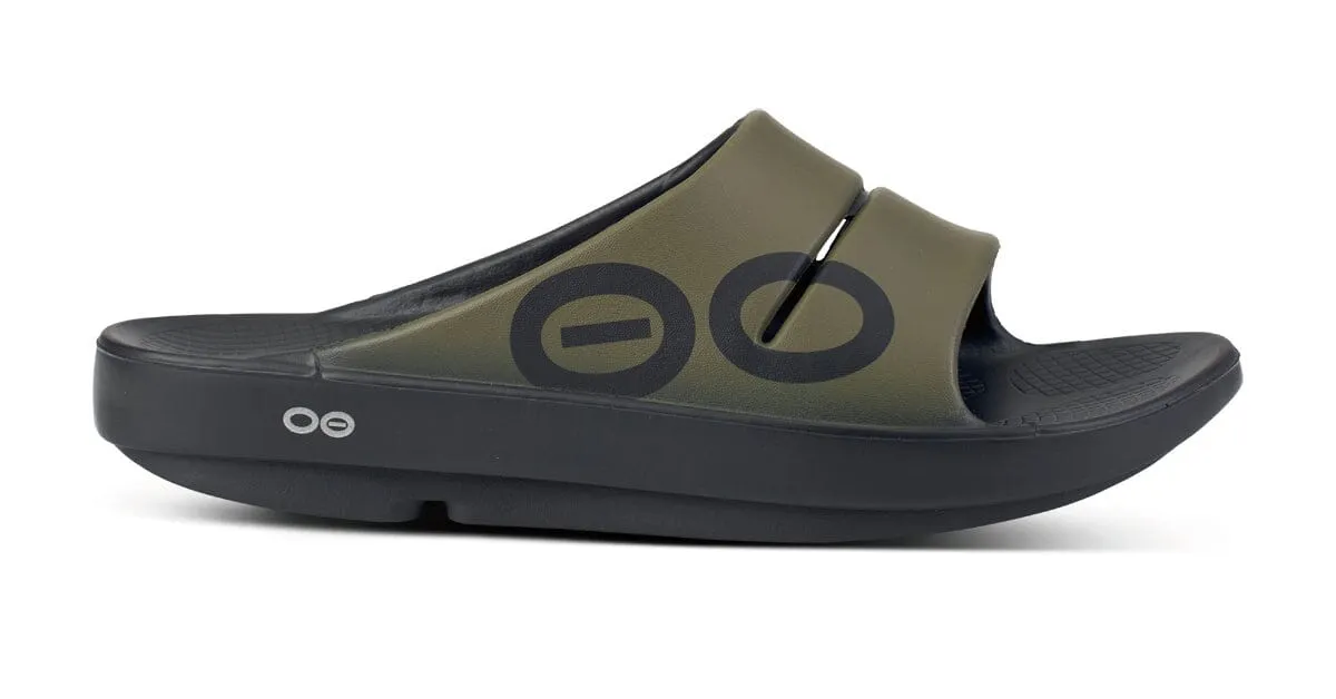 OOFOS Unisex OOahh Sport Slide Sandal - Tactical Green