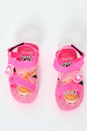 Pre-Girls Barbie Sport Sandal - Pink