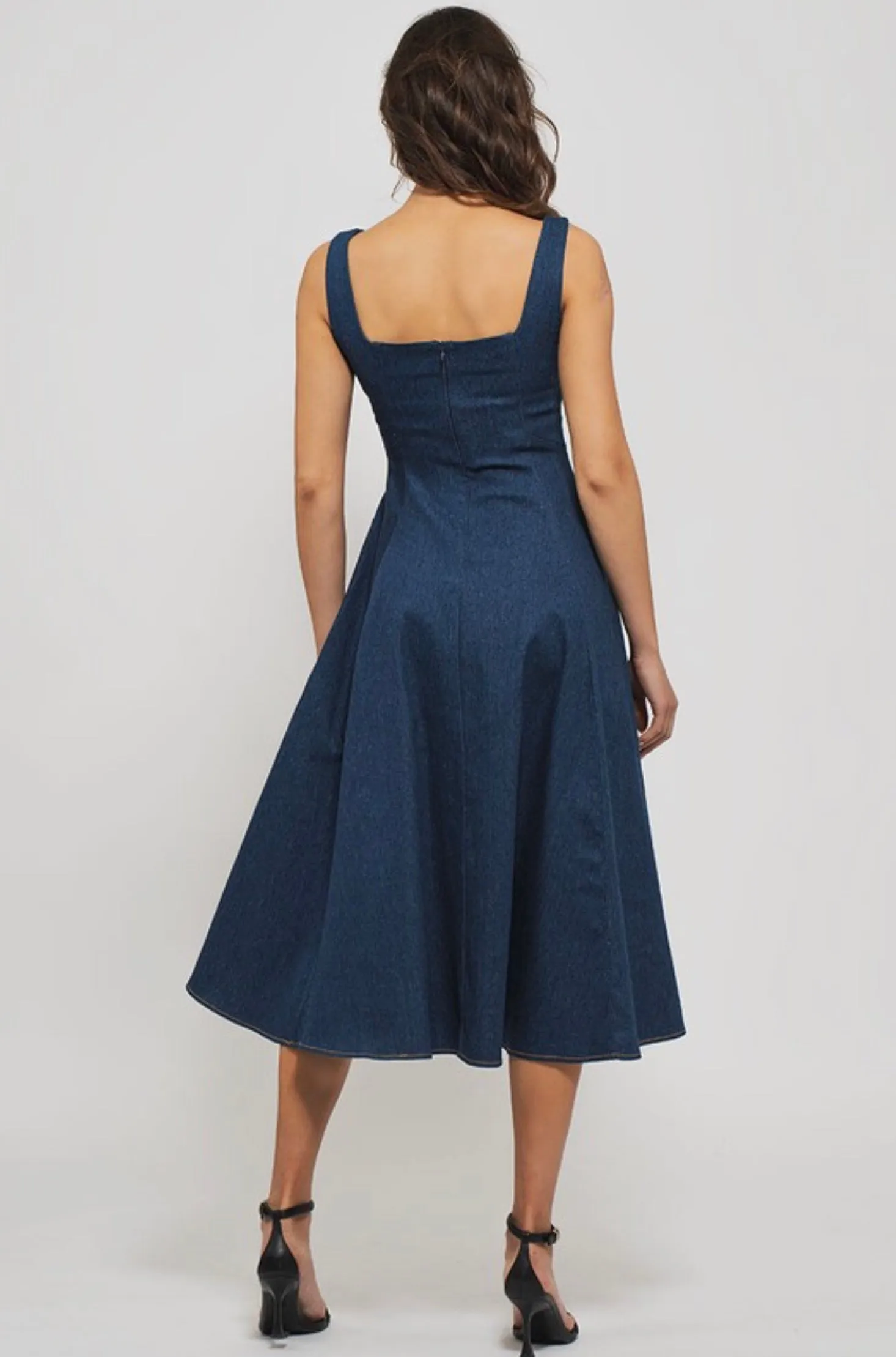 Riviera Denim Midi Dress