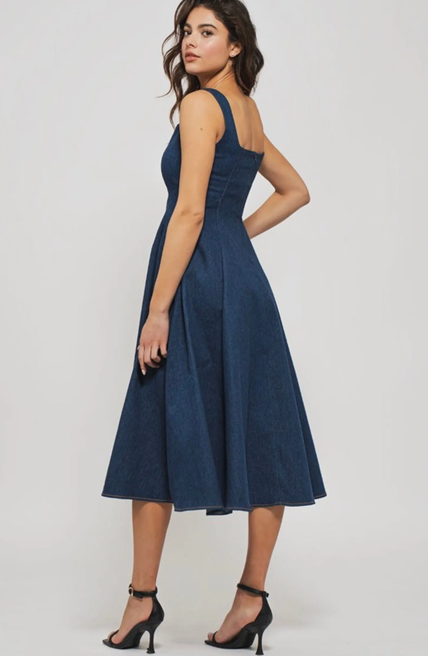 Riviera Denim Midi Dress