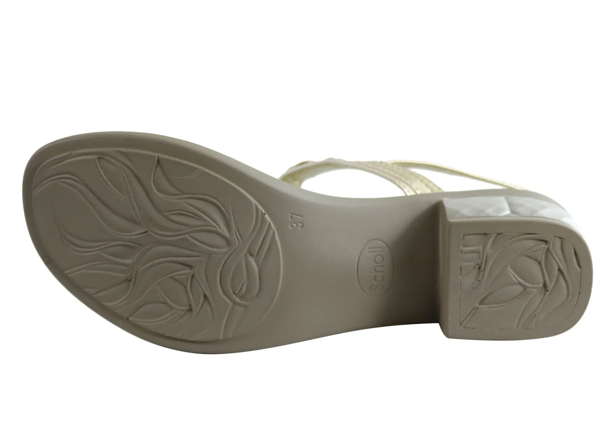 Scholl Bioprint Chrysilla Womens Low Heel Sandals With Comfort Footbed