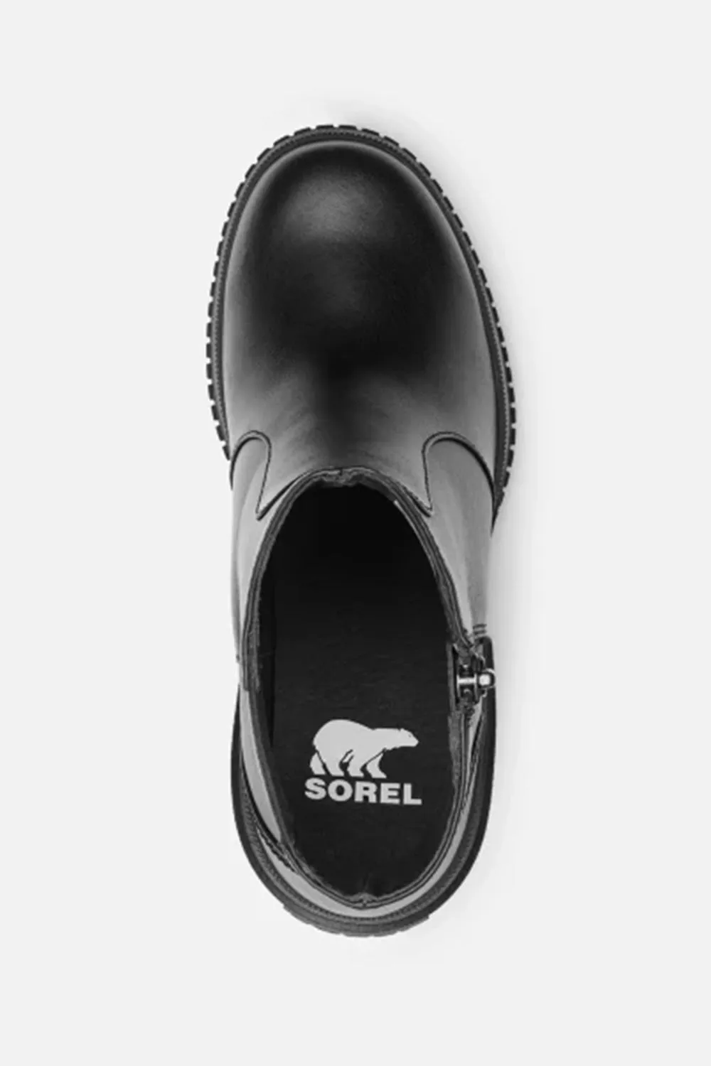 Sorel ONA Ave Zip Wedge Booties for Women in Black | 2103611-010