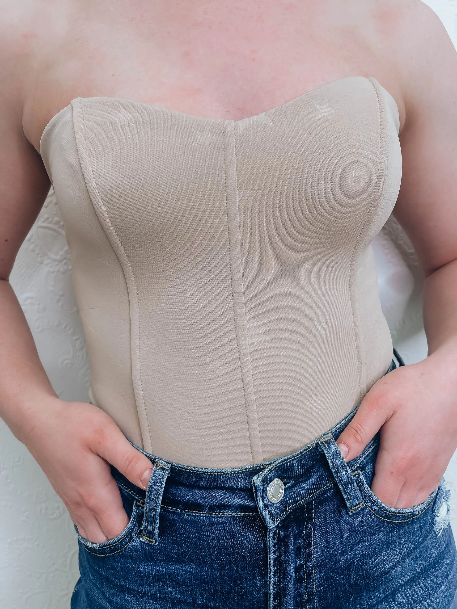 Sweetheart Star Bustier Bodysuit