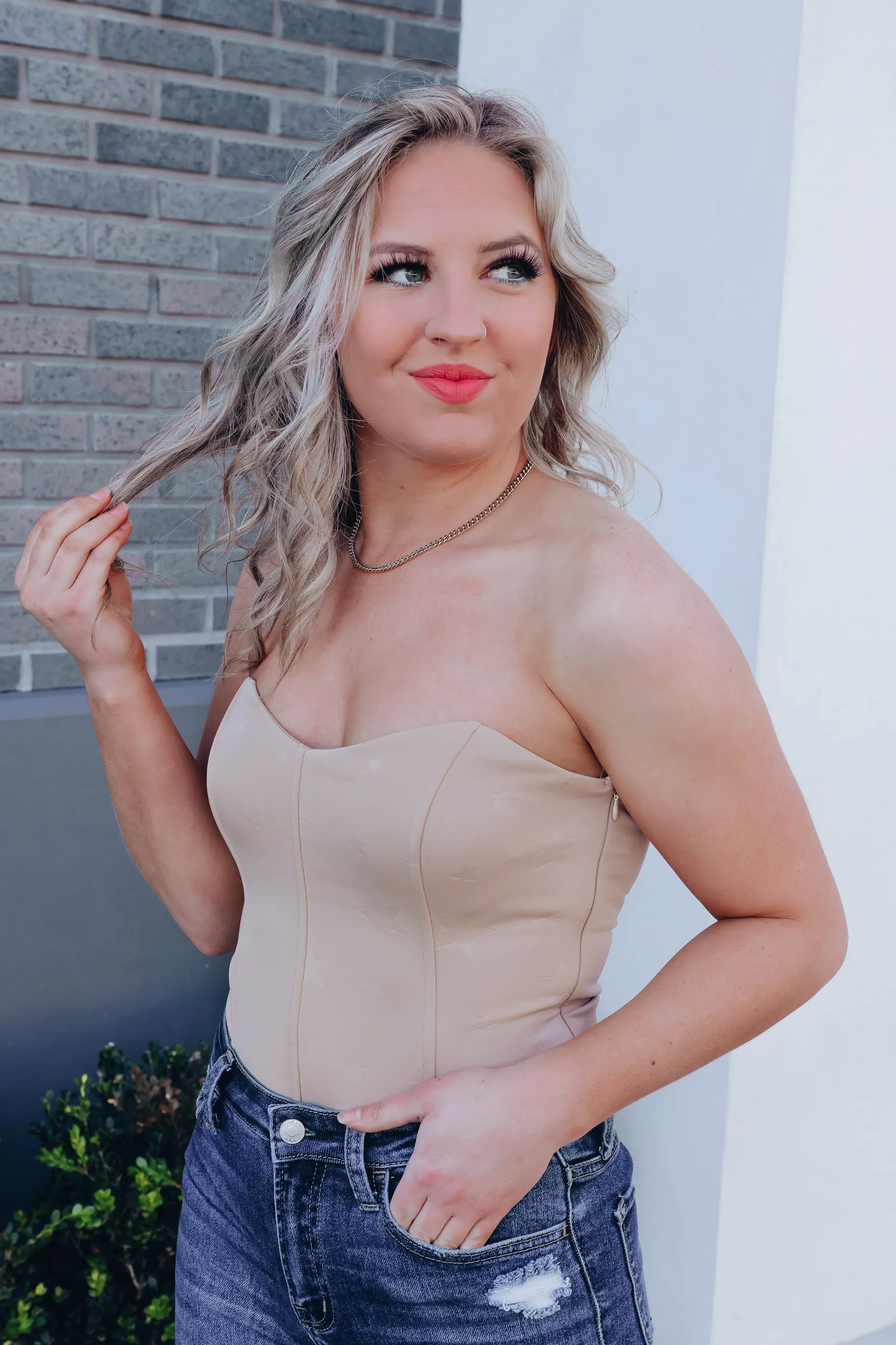 Sweetheart Star Bustier Bodysuit