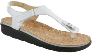 Women's Marina T-Strap Sandal in Pearl White