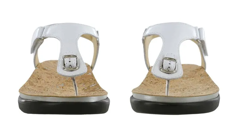 Women's Marina T-Strap Sandal in Pearl White