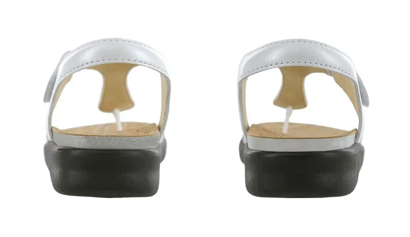 Women's Marina T-Strap Sandal in Pearl White