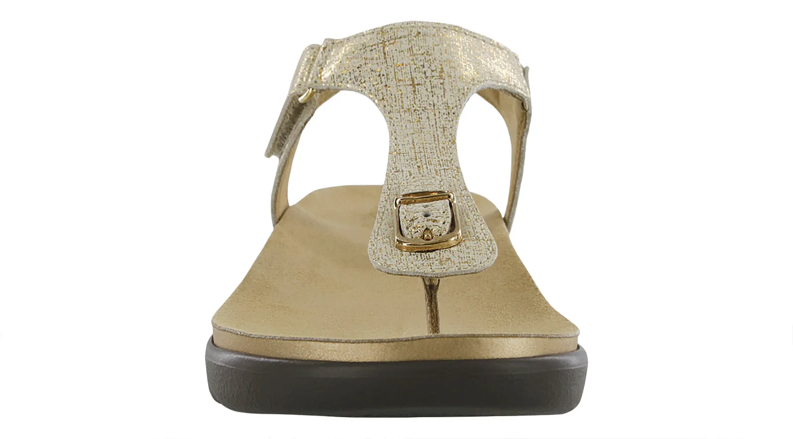 Women's Marina T-Strap Sandal in Shiny Gold