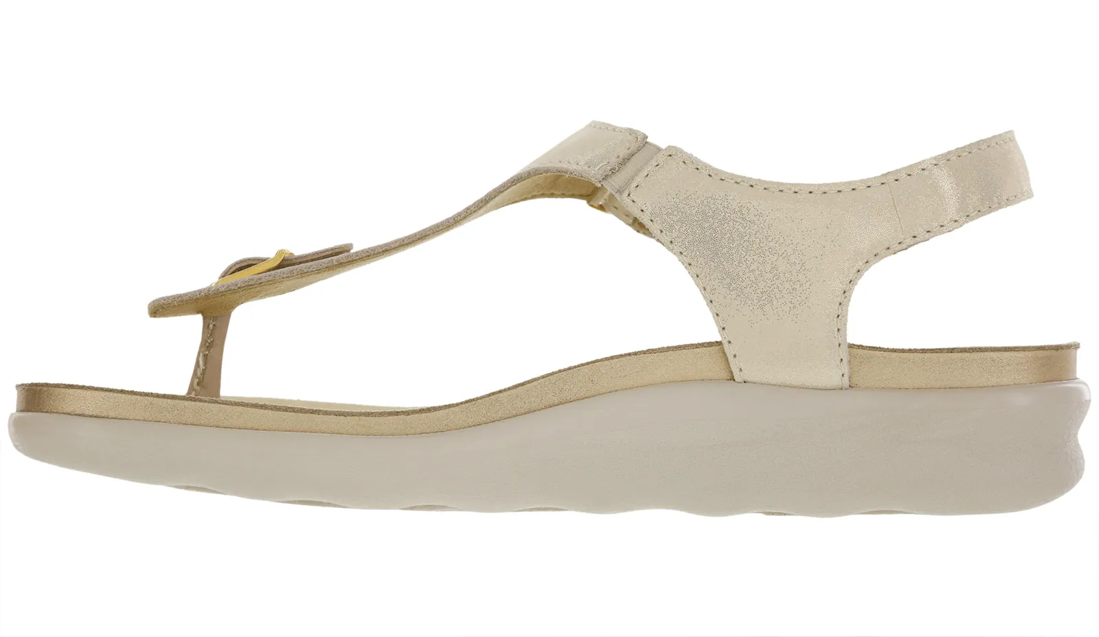 Women's Marina T-Strap Sandal in Soft Gold